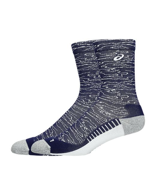 Asics Blue Performance Run Sock Crew for men