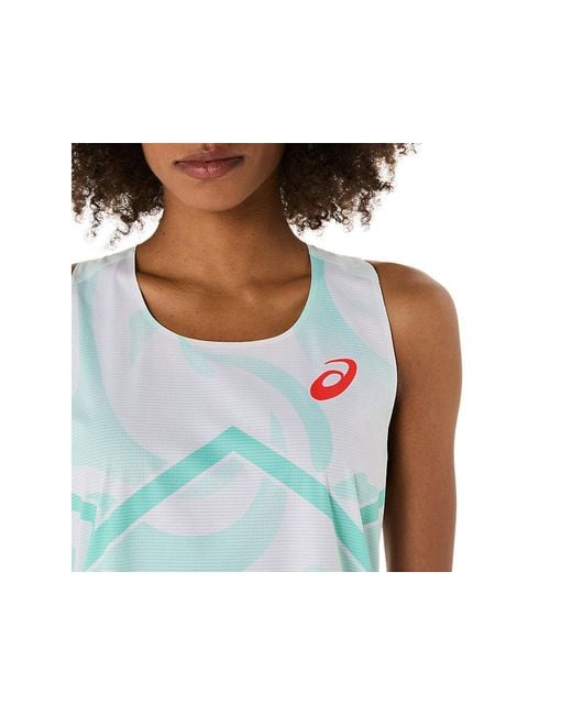 Asics Black Light Knit Graphic Singlet