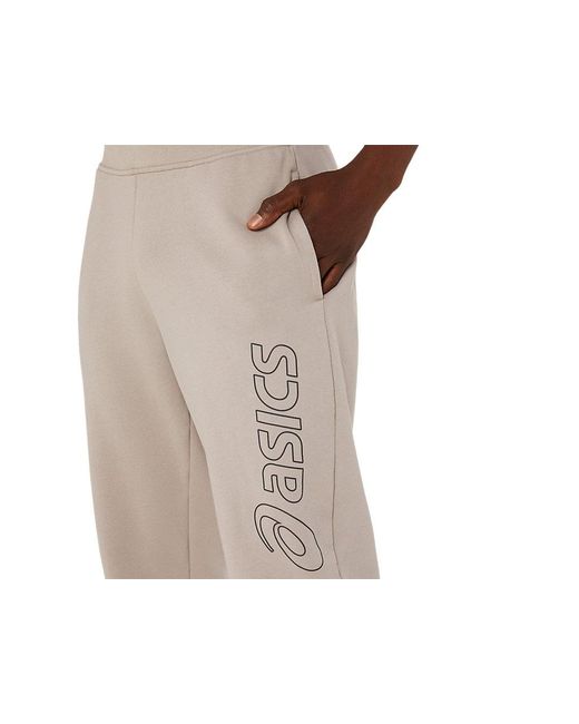 Asics Logo Sweatpant in het Black voor heren