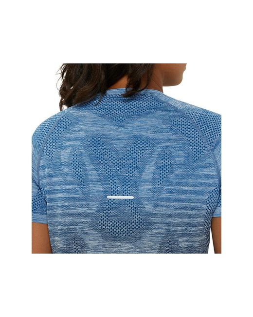 SEAMLESS SS TOP Asics de color Blue
