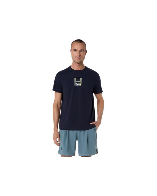 Asics Blue Court Core Graphic Tee for men