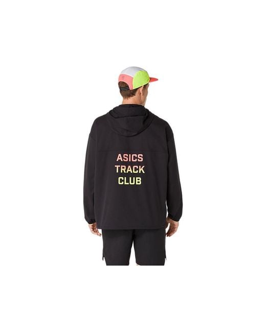Asics Black Track Club Relaxed Pullover Jacket