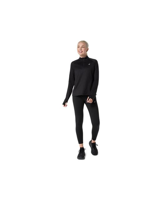 Asics Black Sport Winter 1/2 Zip Top