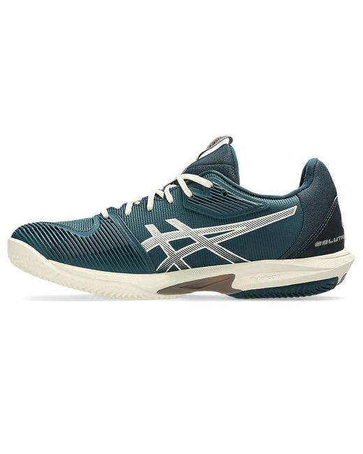 Asics Blue Solution Speed Flytefoam 3 Clay Tennis Shoes for men