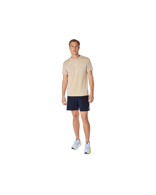 Asics Black Road 7in Short for men
