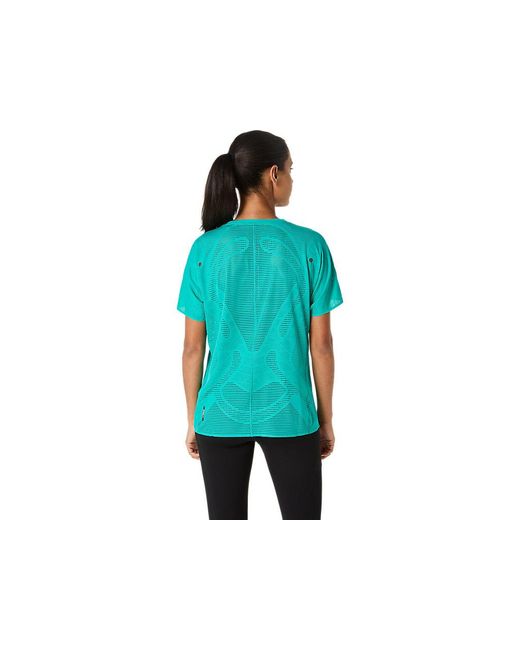 Asics Blue Metarun Ss Top