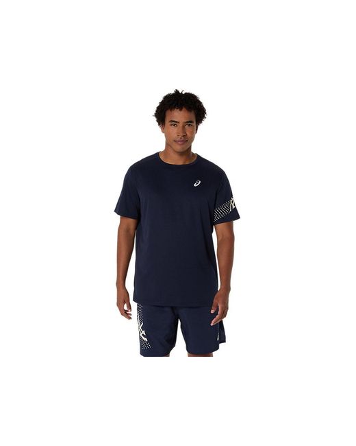 Asics Blue Icon Ss Top for men