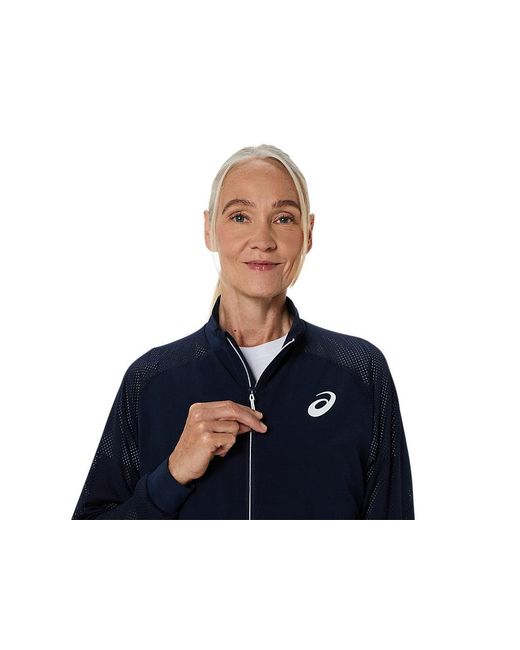 Asics Blue Match Jacket