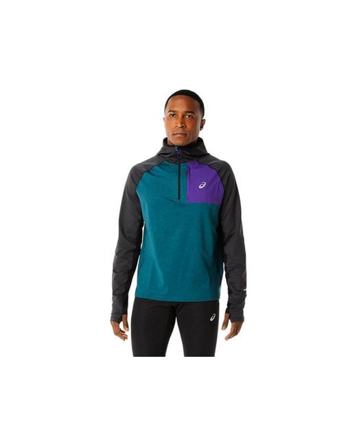 WINTER RUN LS HOODIE Asics pour homme en coloris Blue