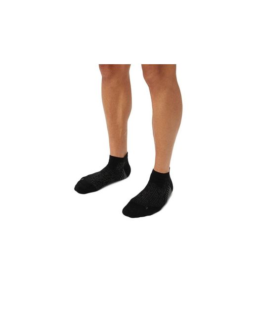 Asics Black Performance Run Sock Ankle for men