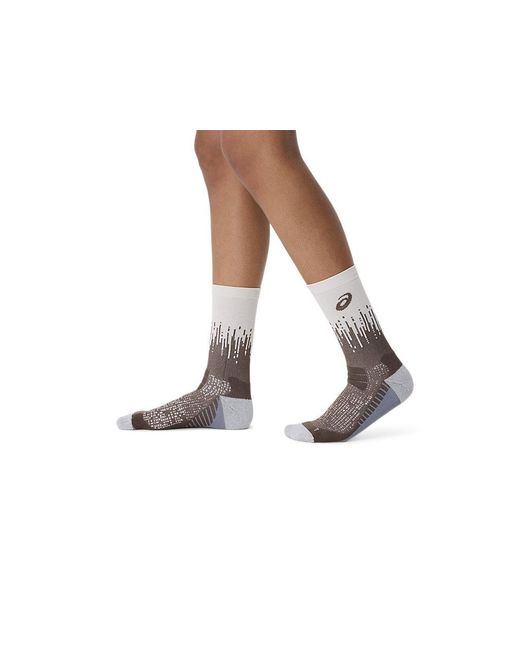 Asics Gray Performance Run Sock Crew for men