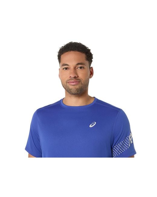 Asics Blue Icon Ss Top for men