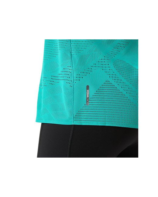 Asics Blue Metarun Ss Top