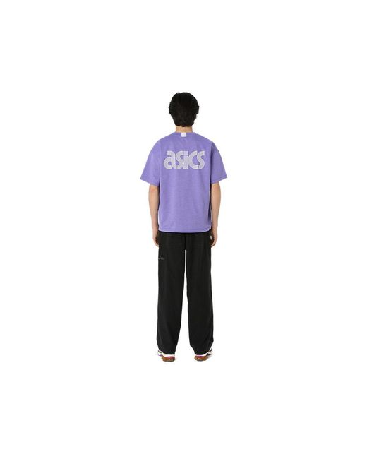 Asics Purple Graphic Tee for men