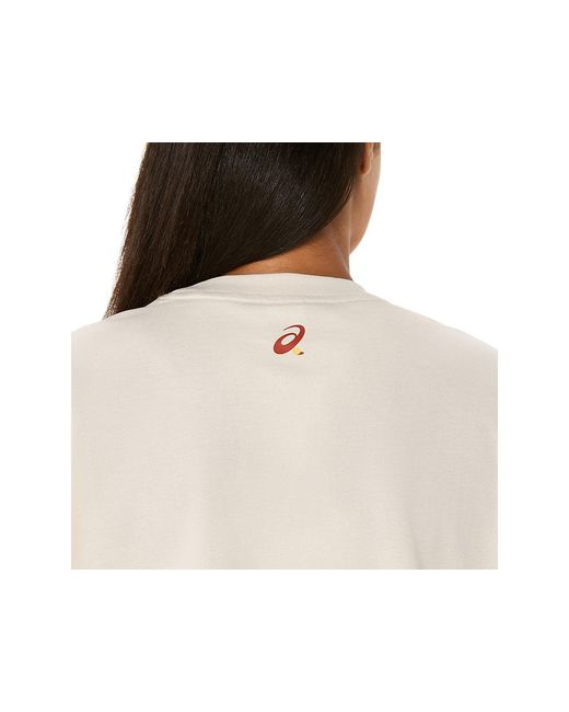 Asics Black Court Graphic Ss Top