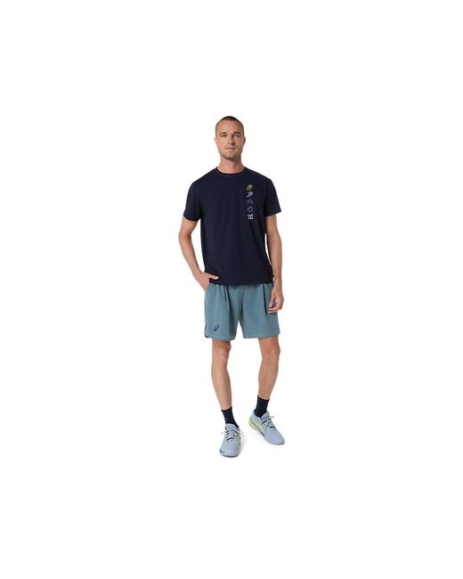 Asics Blue Game Seasonal Graphic Tee for men