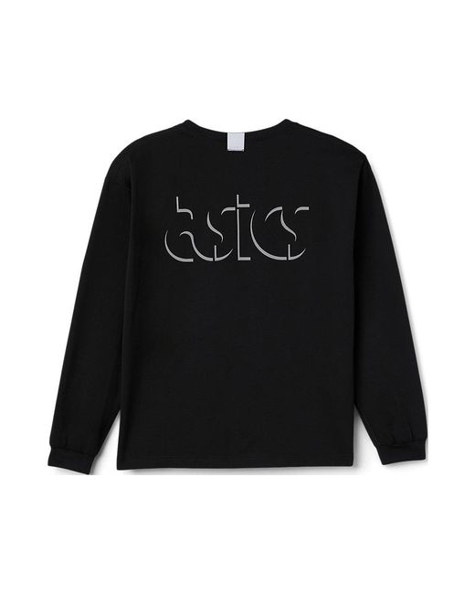 Asics Black Graphic Ls Tee for men