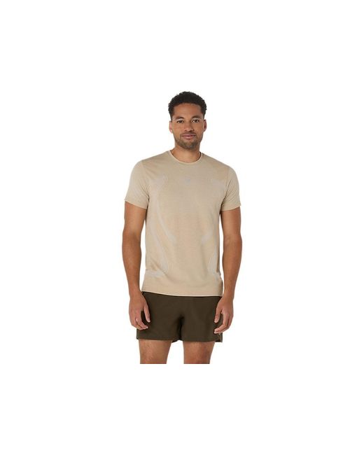 Asics Road Seamless Ss Top in het Black voor heren