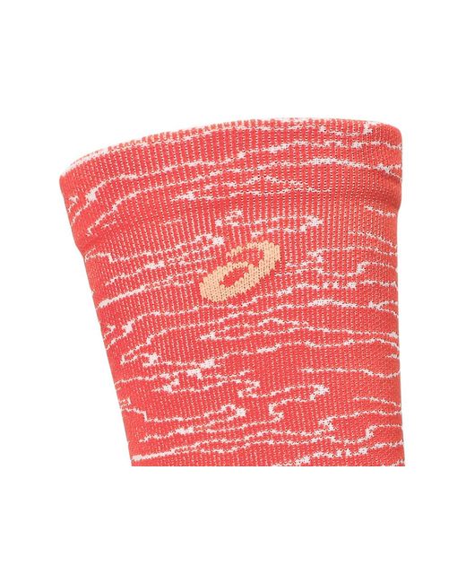 Asics Red Performance Run Sock Crew for men