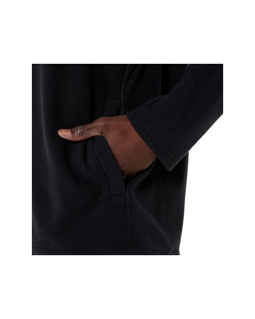 Asics Black Sport Winter Polar Fleece Jacket for men