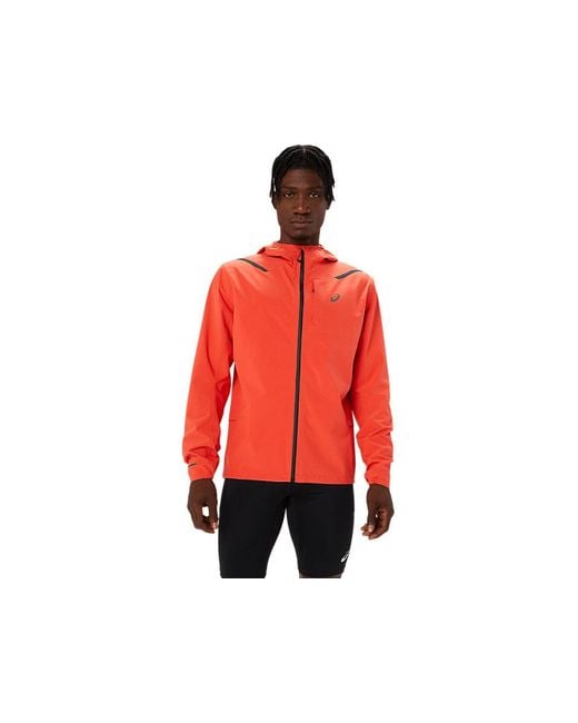 Asics Red Accelerate Waterproof 2.0 Jacket for men