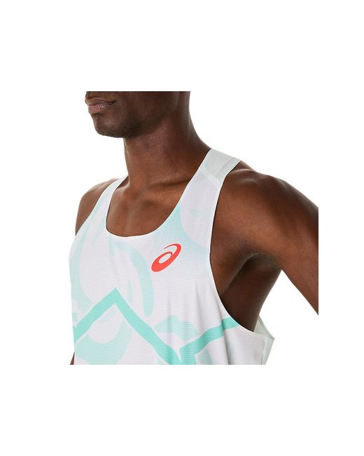 Asics Black Light Knit Graphic Singlet for men