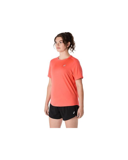 Asics Red Core Ss Top