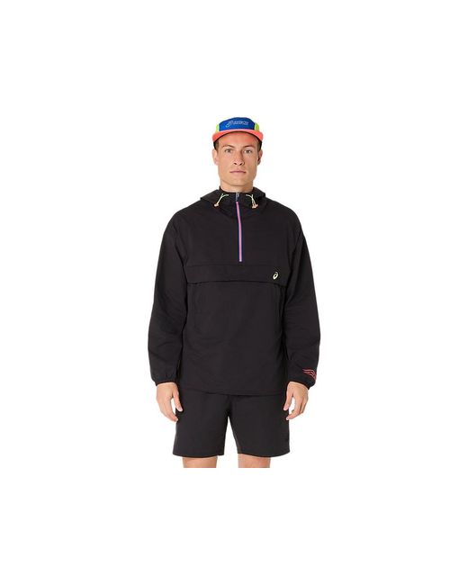 Asics Black Track Club Relaxed Pullover Jacket