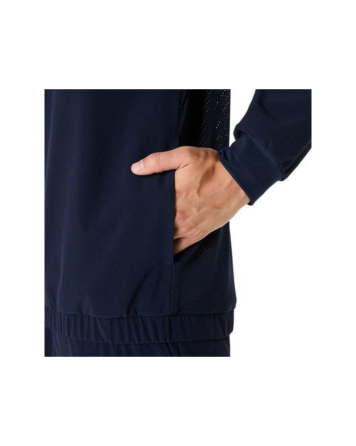 Asics Blue Match Jacket for men