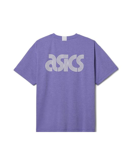Asics Purple Graphic Tee for men