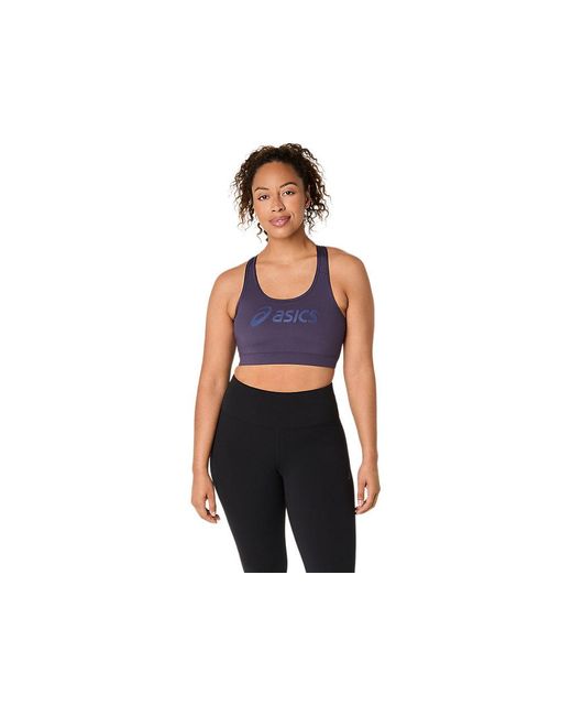 Asics Black Essential Logo Padded Bra