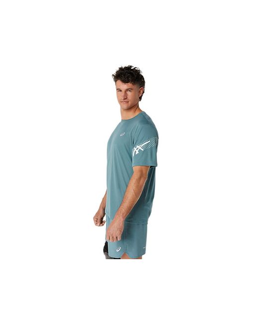 Asics Blue Icon Ss Top for men