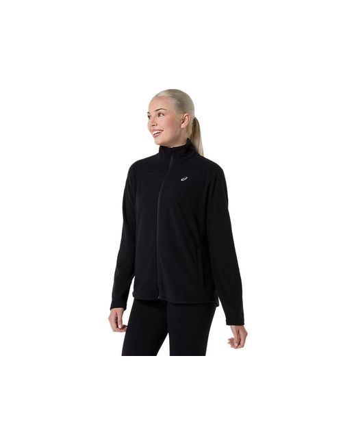 Asics Black Sport Winter Polar Fleece Jacket