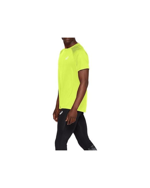 Asics Sport Run Top in Black for Men Lyst UK