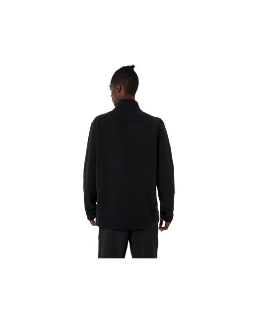 Asics Black Sport Winter Polar Fleece Jacket for men