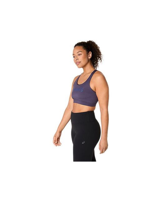 Asics Black Essential Logo Padded Bra