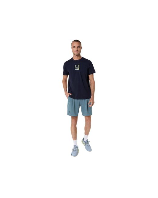 Asics Blue Court Core Graphic Tee for men