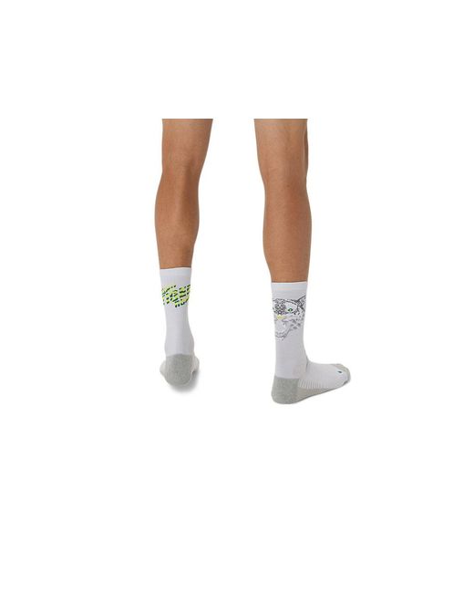 Asics Black Performance Run Sock Crew for men