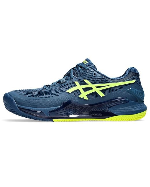 Asics Blue Gel-resolution 9 Tennis Shoes for men