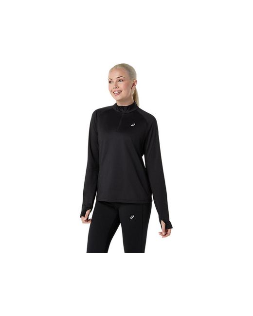Asics Black Sport Winter 1/2 Zip Top