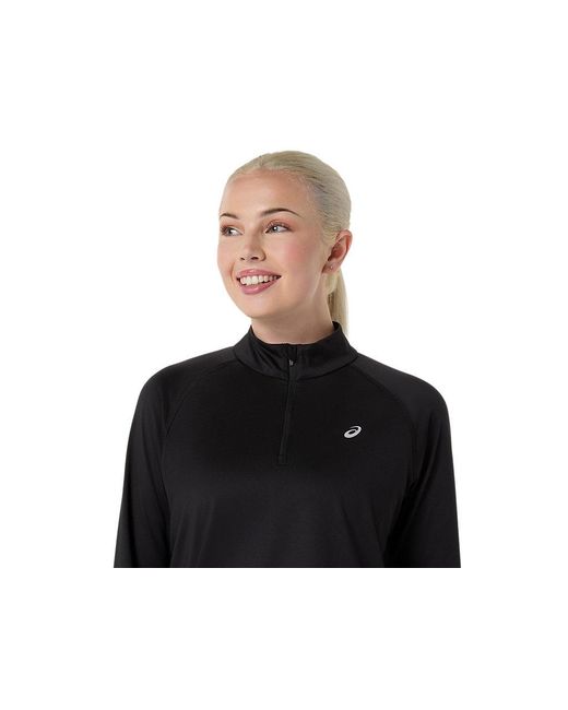 Asics Black Sport Winter 1/2 Zip Top