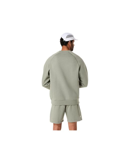 Asics Multicolor Logo Fleece Crew-Neck Top for men