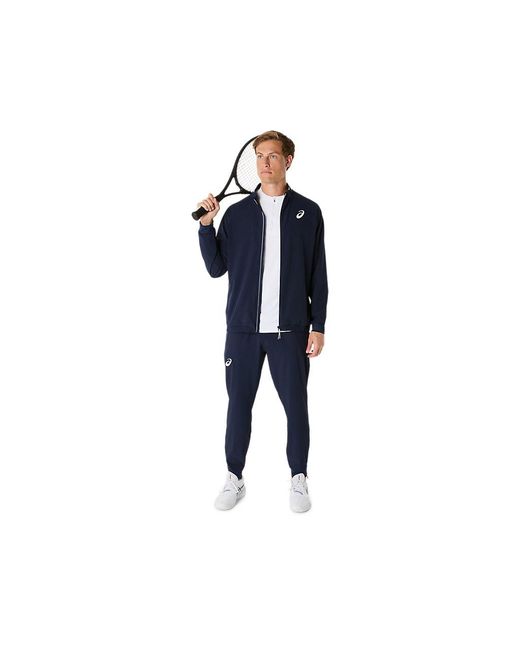 Asics Blue Match Jacket for men