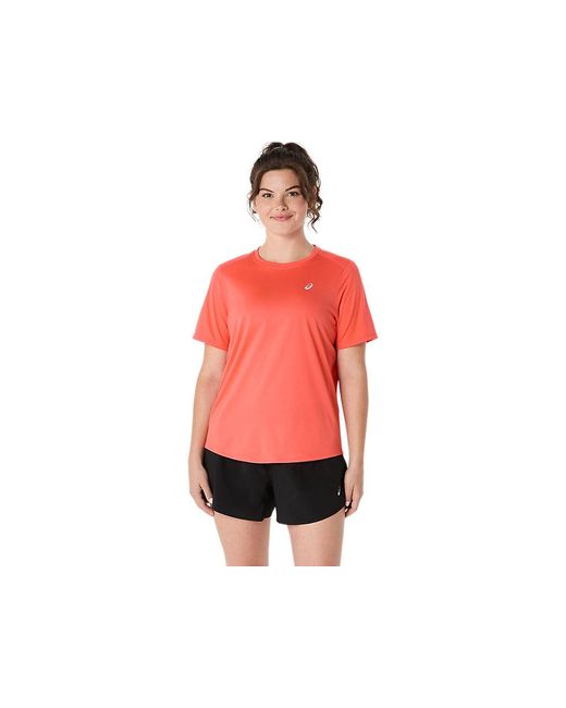 Asics Red Core Ss Top