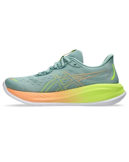 Asics Blue Gel Cumulus 26 Running Trainers S Road Shoes Teal/yellow 11 for men