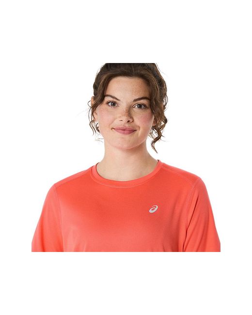 Asics Red Core Ss Top