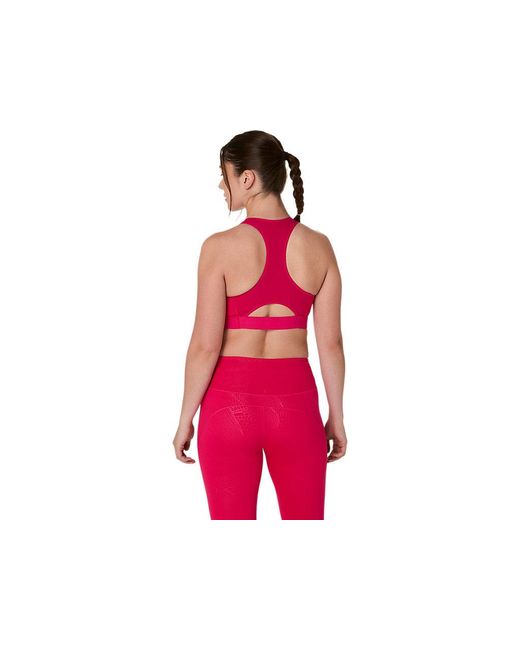 Asics Red Game Compression Bra