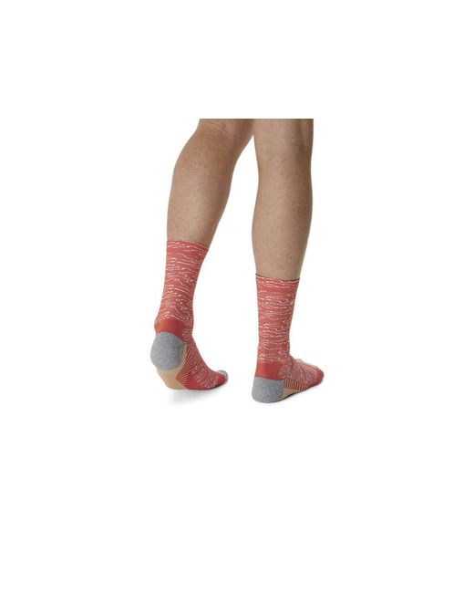 Asics Red Performance Run Sock Crew for men