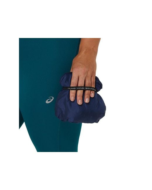 PACKABLE RUN JACKET Asics en coloris Blue