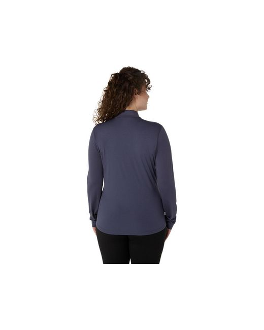 Asics Blue Core Ls 1/2 Zip Winter Top
